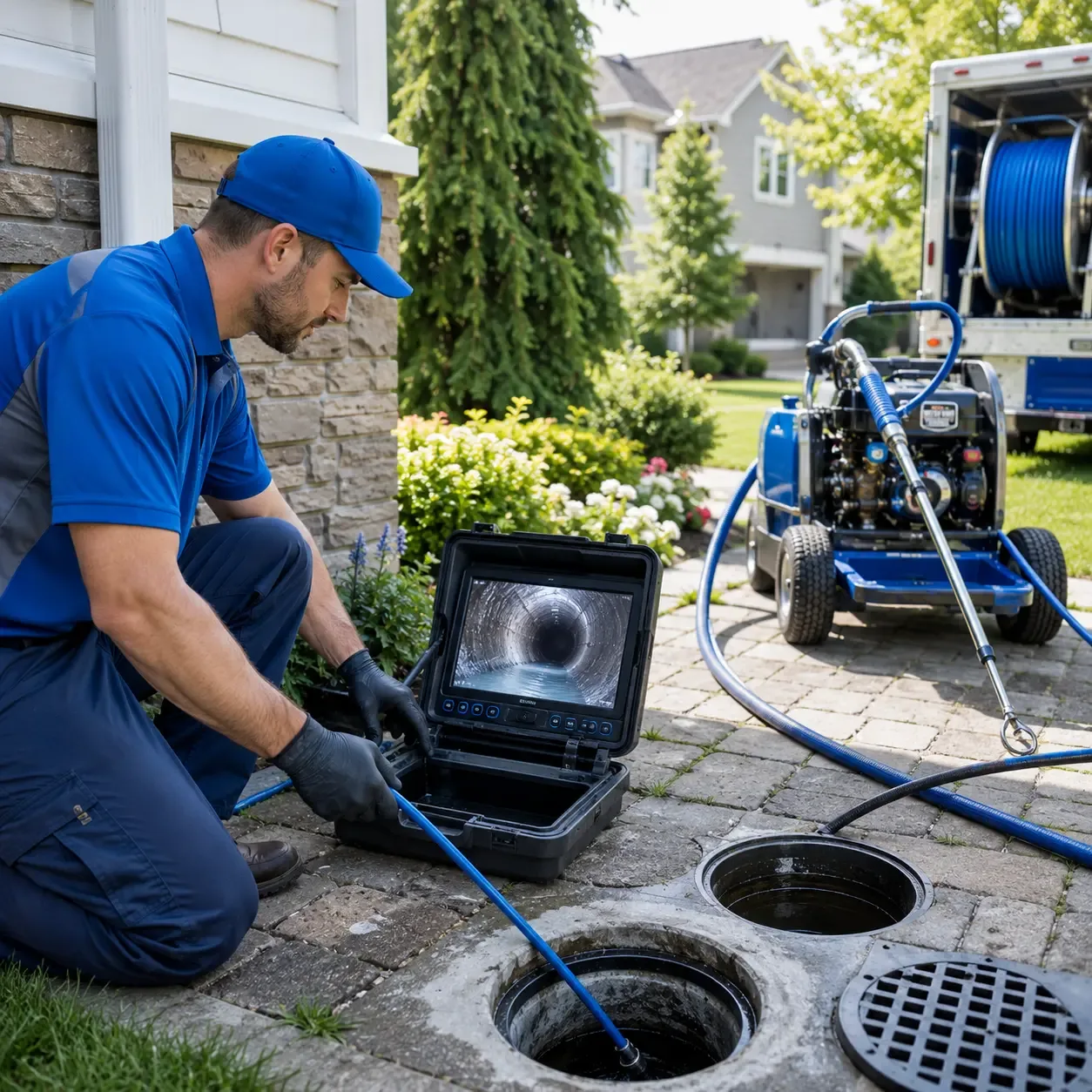 Outdoor drain cleaning professionals serving Island Lake, IL