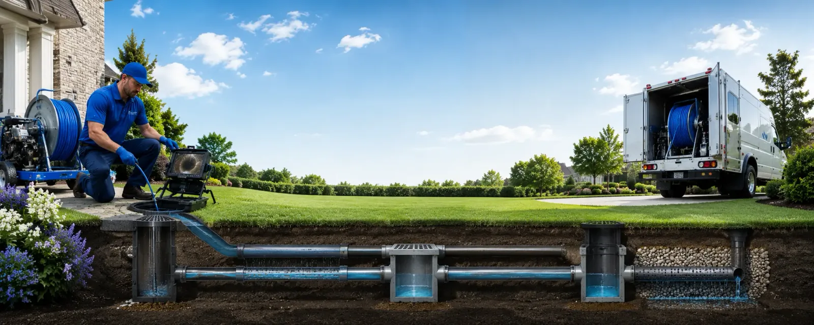 Outdoor drain cleaning information for Island Lake, IL